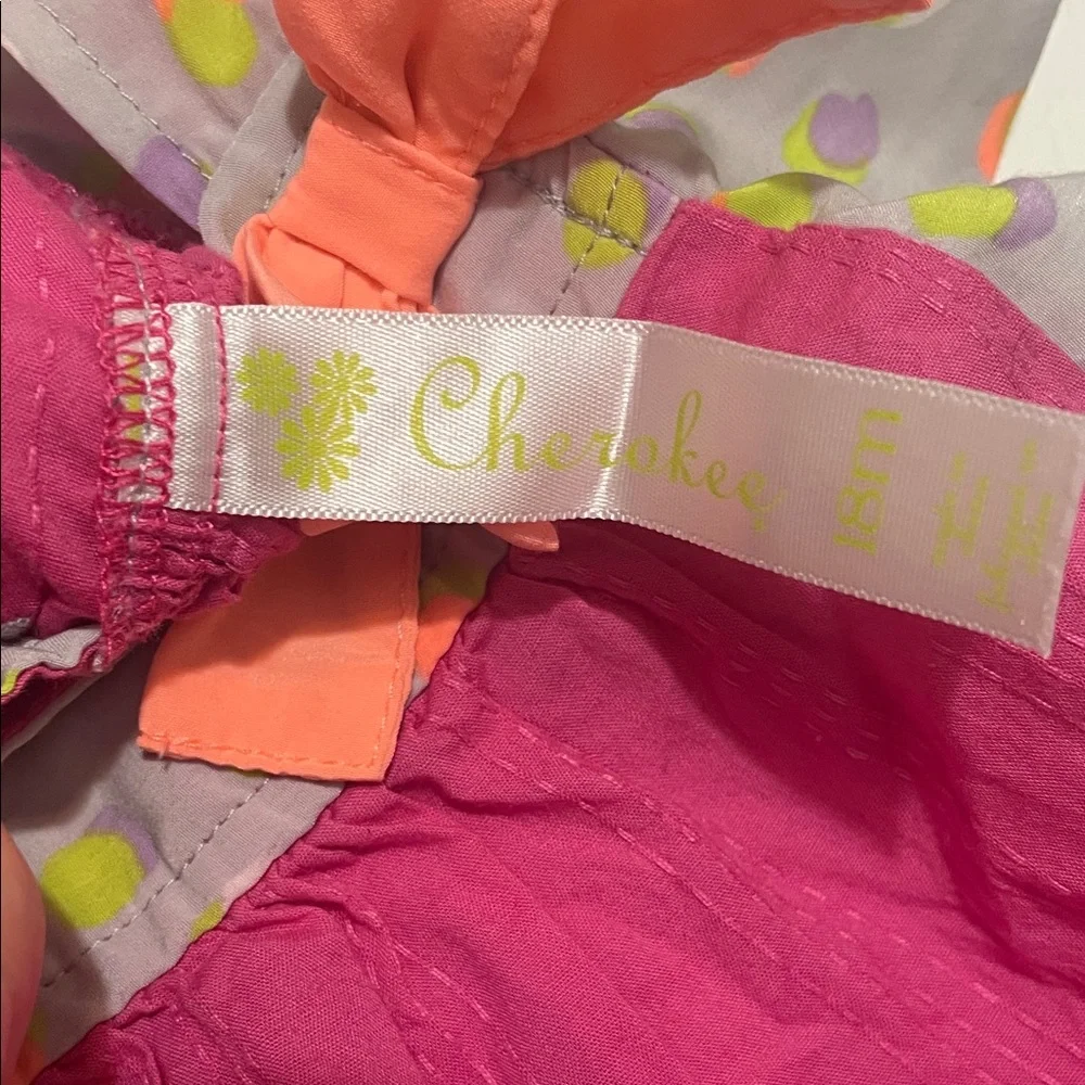 Cherokee Smock Style Short Sleeve Dres Size 18 Months